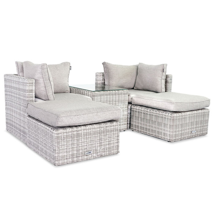 Garten Living Gartenecksofa Justa mit Kissen | Wayfair.de